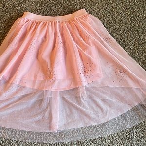 Justice pink sparkle filmy skort!